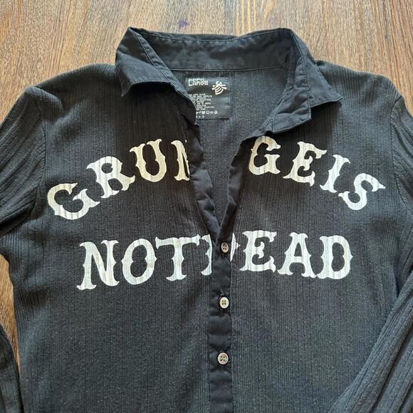 Ppfm Grungeisnotdead Longsleeve Size L - Picture 2 of 7